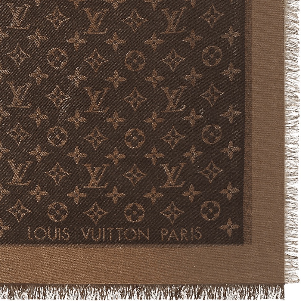 Louis Vuitton Dark Brown Monogram Shawl